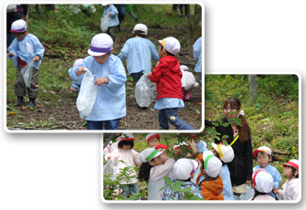 泉の杜幼稚園の自然